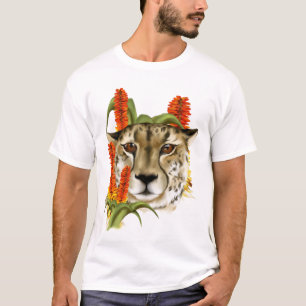 Guepardo con la camiseta del áloe