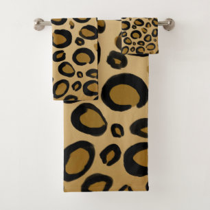 Guepardo Pintado Impresión Leopardo Manchas Dorado