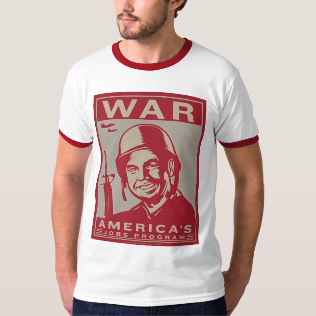 Guerra: Camiseta del programa de los trabajos de (Anverso)