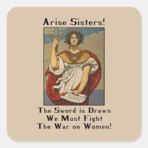 Guerra contra las mujeres Pegatinas de protesta po