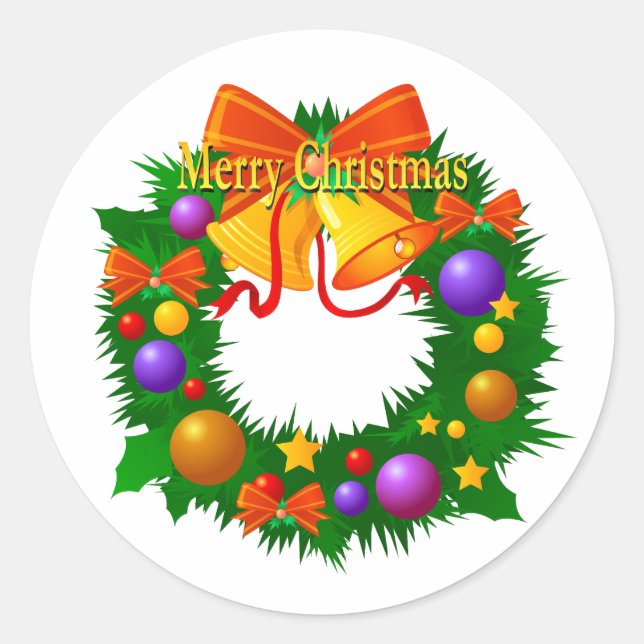 Guerra de adhesivos de Navidad con campanas y ador (Anverso)