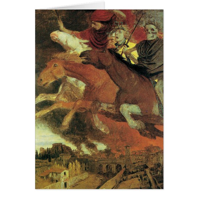 Guerra de Arnold Bocklin, Bella Artes del Simbolis (Frente)