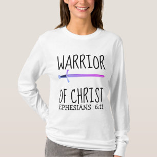 GUERRA DE MUJER CRISTA, MUJERES Camisetas CRISTIAN