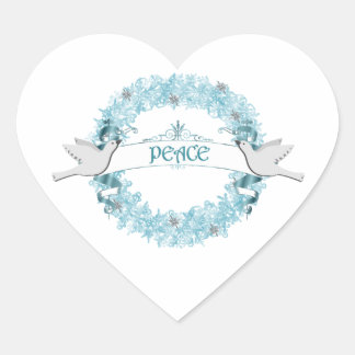 Guerra de Paz Azul con Pegatinas de palomas