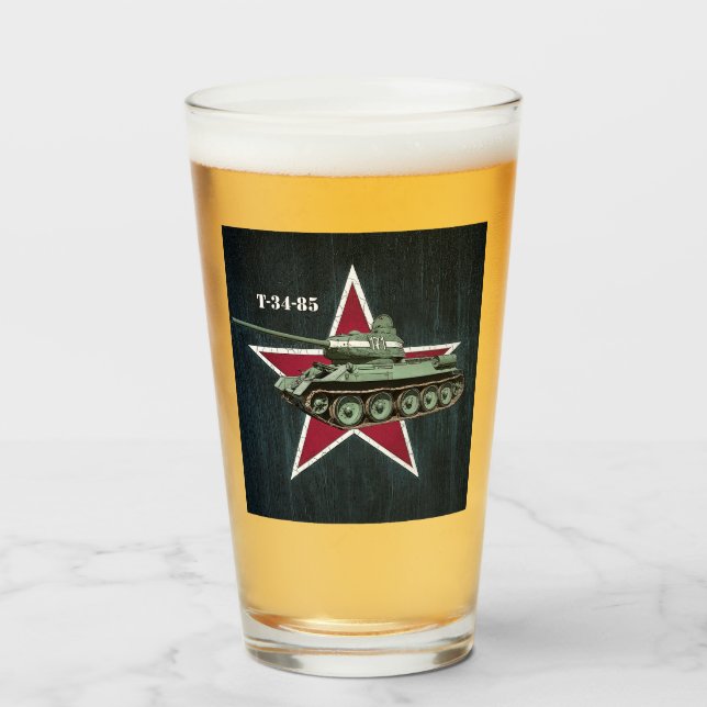 Guerra Mundial Soviética Dos tanques T-34-85 con E (Anverso (lleno))