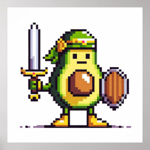Guerrero de aguacate de píxeles - Arte de juegos r