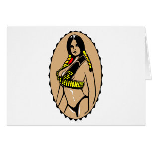 Guerrero de Femal del indio