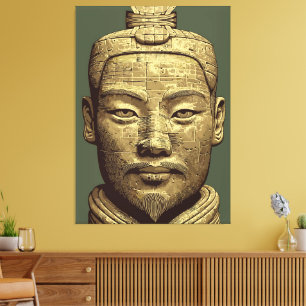 Guerrero de Terracota - Arte Dorado Antiguo