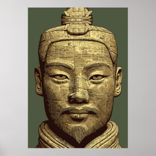 Guerrero de Terracota - Arte Dorado Antiguo