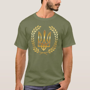 Guerrero de Ucrania Tridente de oro camiseta