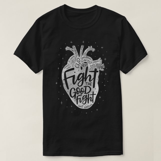 Guerrero del Corazón (Conciencia del CHD) Camiseta (Diseño del anverso)