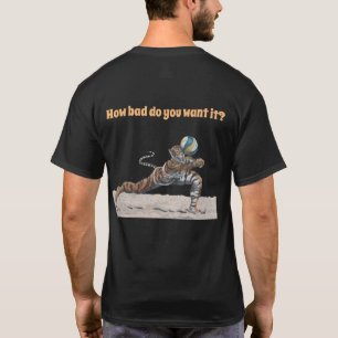 Guerrero del gato jugando camiseta de la fantasía