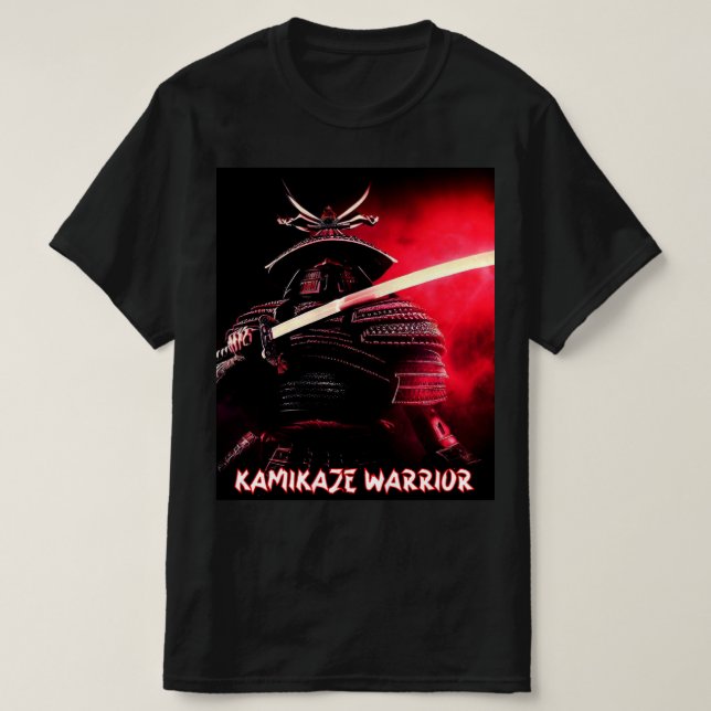 Guerrero Kamikaze | Samurái | Camiseta Unisex (Diseño del anverso)