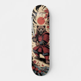 Guerrero Samurái Oso Patineta