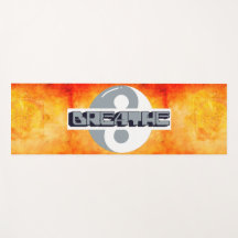 Guerrero Zen Personalizado yoga Mat con Breathe Yi