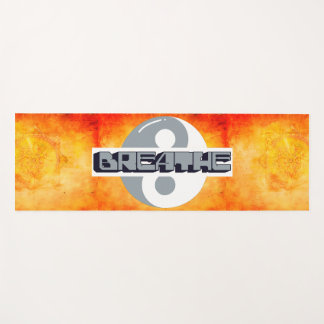 Guerrero Zen Personalizado yoga Mat con Breathe Yi