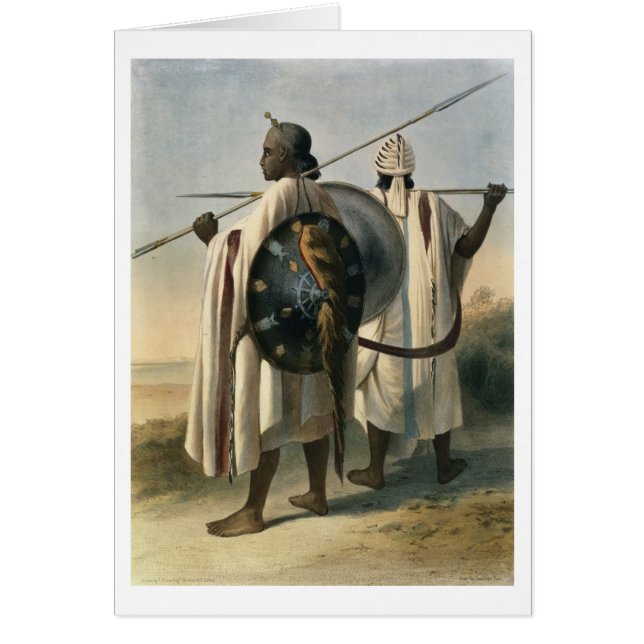 Guerreros abisinios, ilustracion 'del valle (Frente)