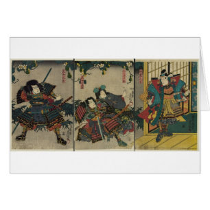 Guerreros del samurai circa JAPÓN 1850