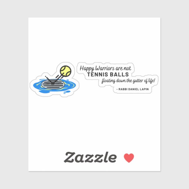 Guerreros felices no son Pegatinas de citas de bol (Hoja)