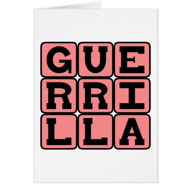 Guerrilla, Estilo de Guerra (Frente)