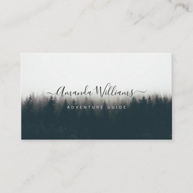 Guía de aventuras de montaña Tarjeta de visita de  (Anverso)