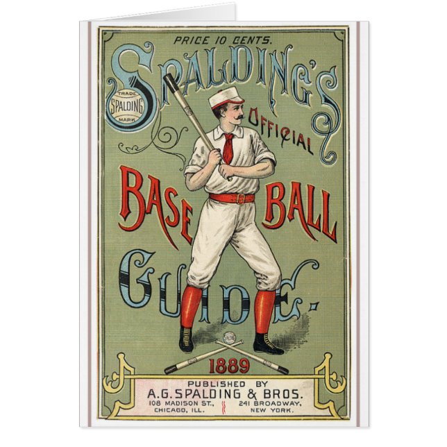 Guía de béisbol de época (Frente)