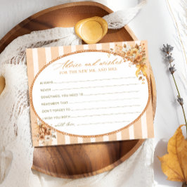 Guía de calabaza para otoño y tarjeta de ducha par