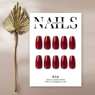 Guía de cuidado de uñas postizas minimalista y tar