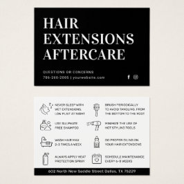 Guía de cuidado posterior del cabello clásico negr