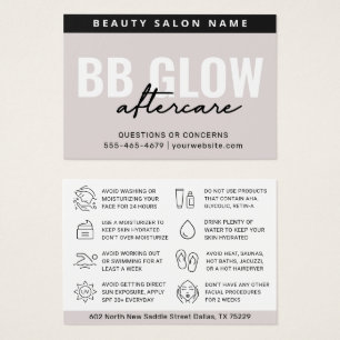 Guía de cuidados posteriores de BB Glow Soft Taupe