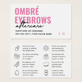 Guía de cuidados posteriores de cejas ombre modern