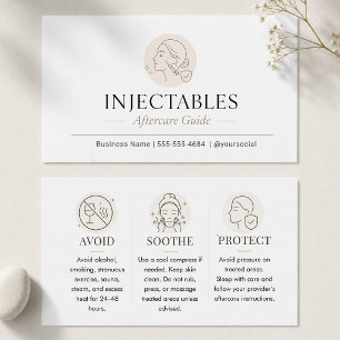 Guía de cuidados posteriores de inyectables minima