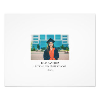 Guía de graduación personalizada Foto identificabl