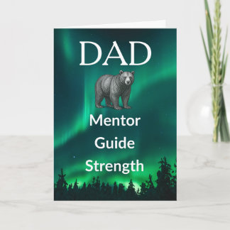 Guía de mentor para padres Tarjeta - Oso y luces d