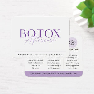 Guía mínima de cuidados posteriores a Botox Purple