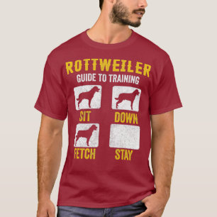 Guía Rottweiler Para Entrenar Camisetas Perro Mamá