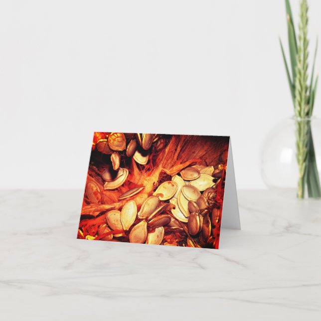 Guías de calabaza de Halloween con tarjeta de salu (Anverso)