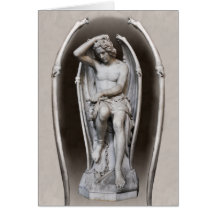 Guillaume Geefs Lucifer CC0287 Tarjeta doblada