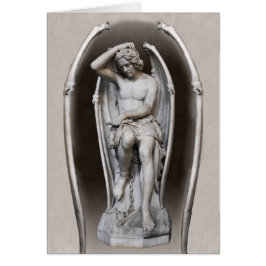 Guillaume Geefs Lucifer CC0287 Tarjeta doblada