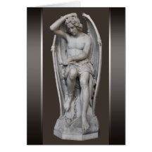 Guillaume Geefs Lucifer escultura Tarjeta CC0930