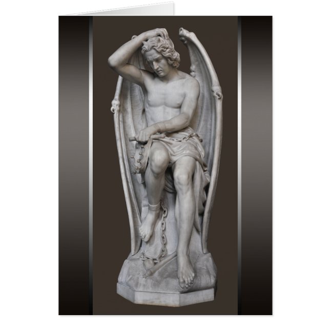 Guillaume Geefs Lucifer escultura Tarjeta CC0930 (Frente)
