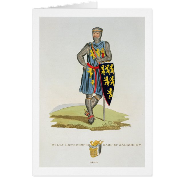 Guillermo de Longuespee, 3ro conde de Salisbury (Frente)