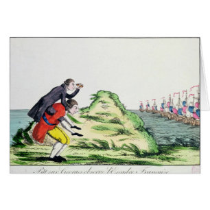 Guillermo Pitt observando la escuadrilla francesa