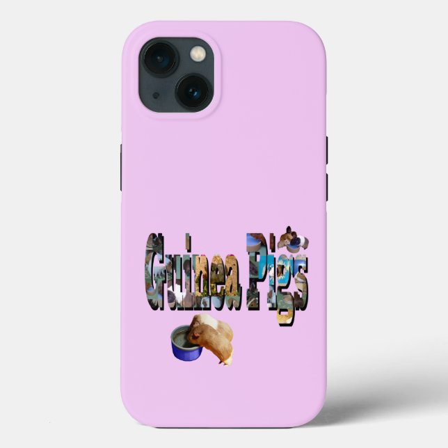 Guinea Cerdos es la palabra, Funda del iPhone 13 (Reverso )