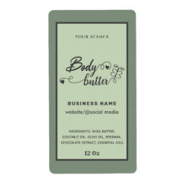 Guión aconsejable etiqueta de mantequilla de marip