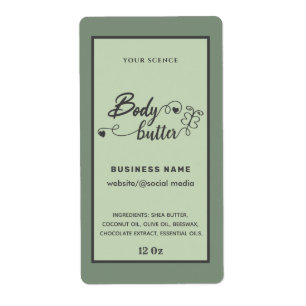 Guión aconsejable etiqueta de mantequilla de marip