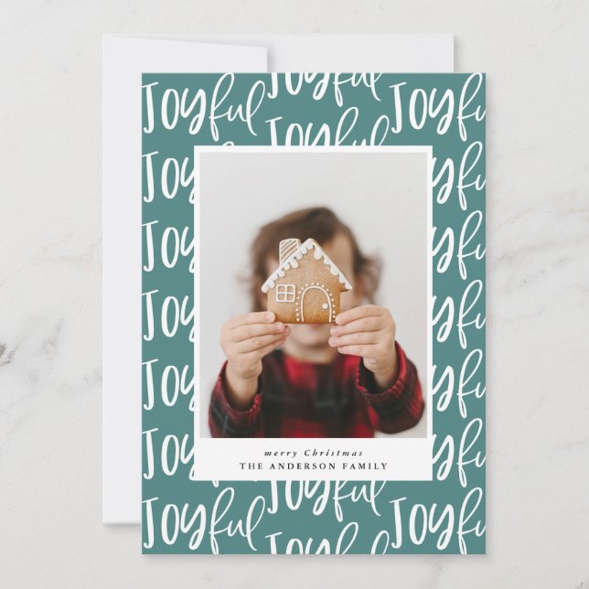 guión alegre una familia de fotos elegante colorid (Anverso)