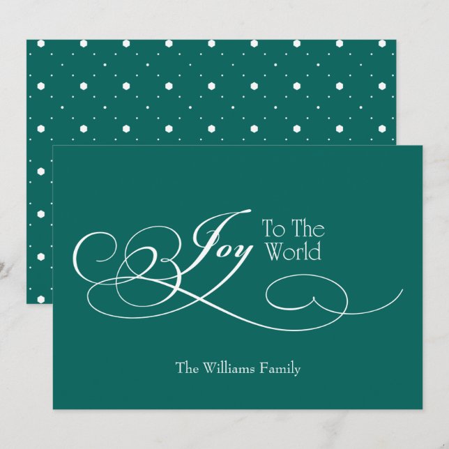 Guión Alegría A La Tarjeta De Festividad Mundial (Anverso / Reverso)