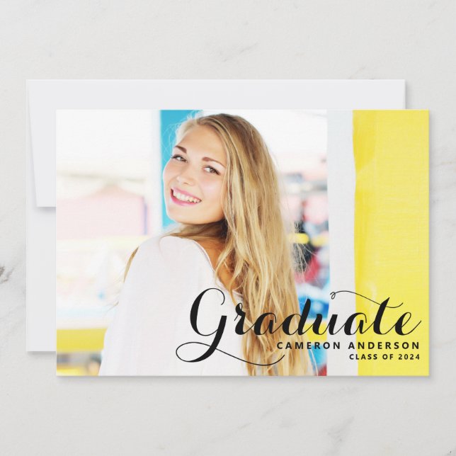 Guión caprichoso | Anuncio de graduación de foto n (Anverso)