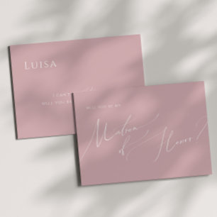 Guión caprichoso   Dusty Rosa Matrón de la tarjeta